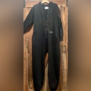 Polar Piece Black Hooded Onesie